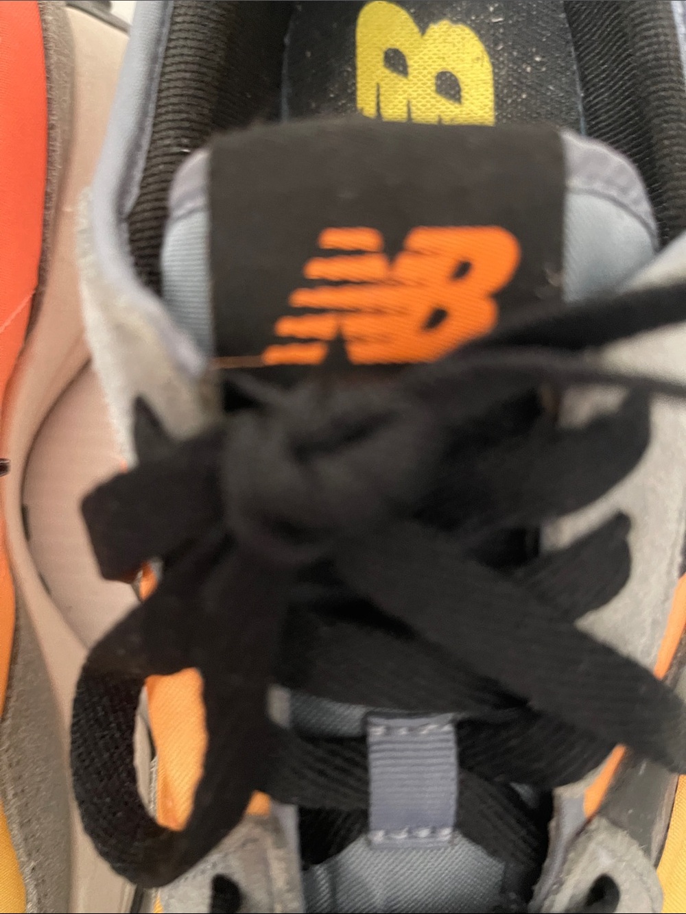 NEW BALANCE 327 CITRUS PUNCH CYCLONE RUNNING SNEAKERS MENS SIZE 11 - Picture 5 of 15